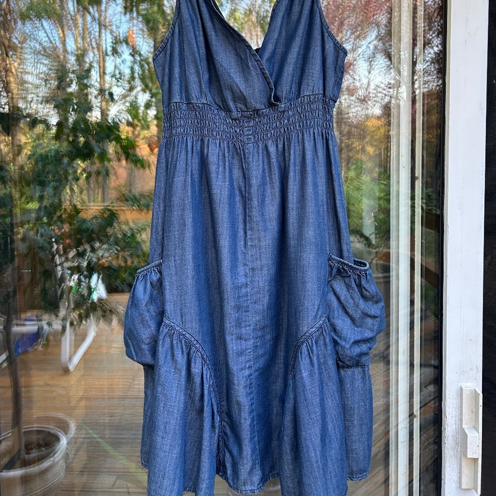 INC International Concepts Blue Jeans Dress, Size 6 - Picture 12 of 16